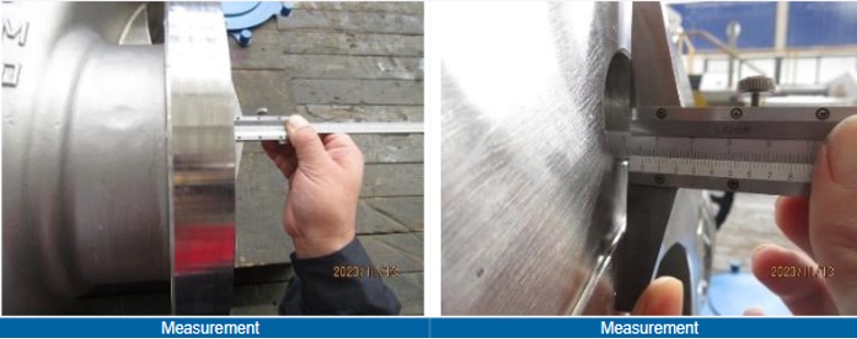 inspection de vannes : contrôle visuel et dimensionnel