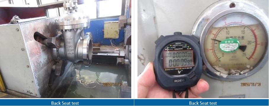 inspection de vannes : tests de pression et de fuite